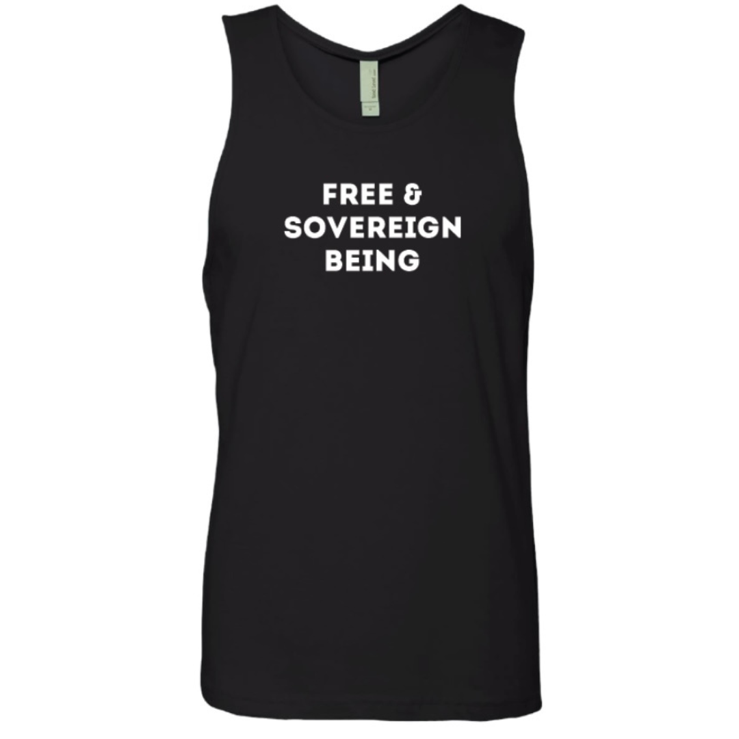 FREE & SOVEREIGN BEING unisex tank top