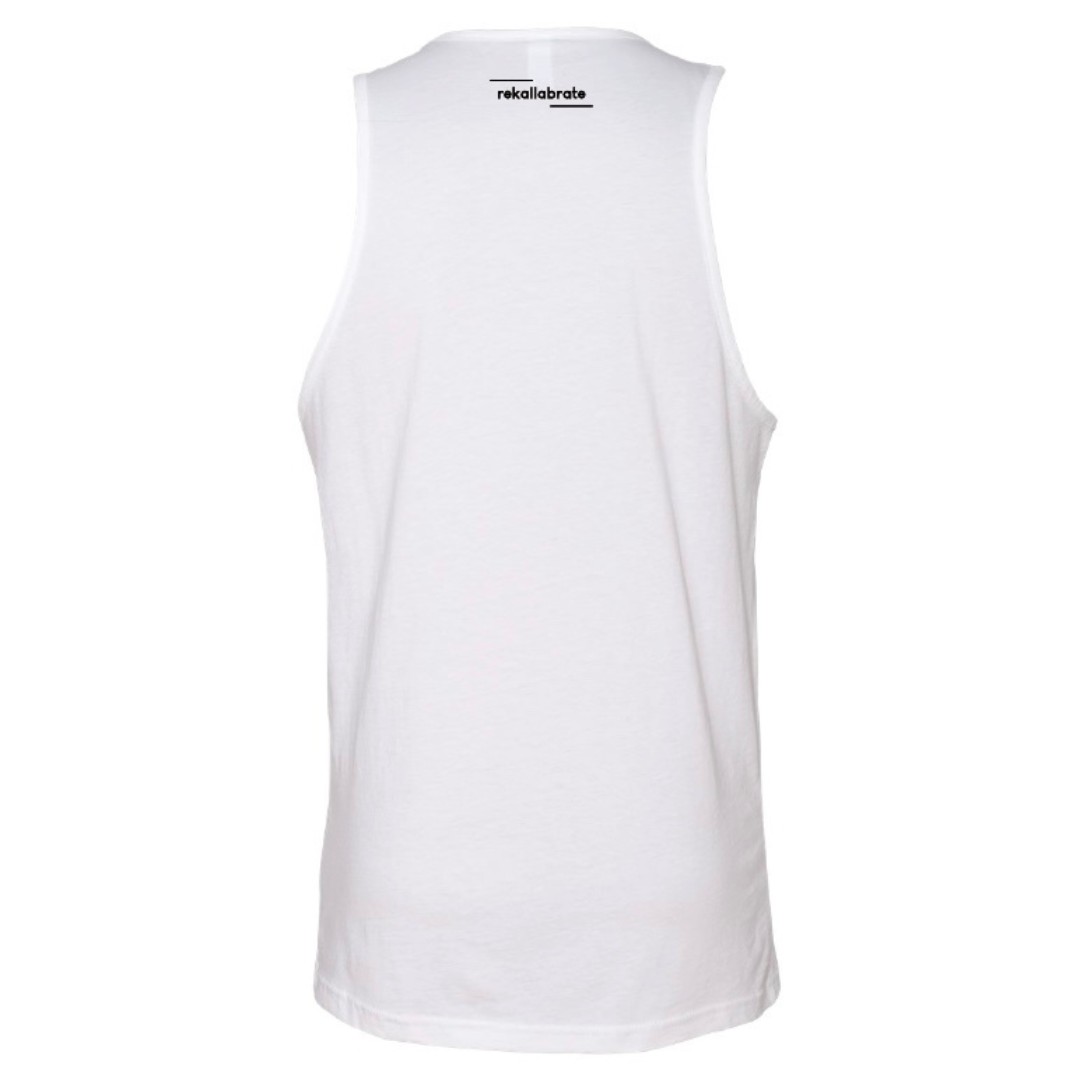 COVID IS THE FLU REBRANDED unisex tank top