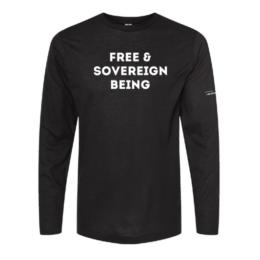 FREE & SOVEREIGN BEING long sleeve shirt