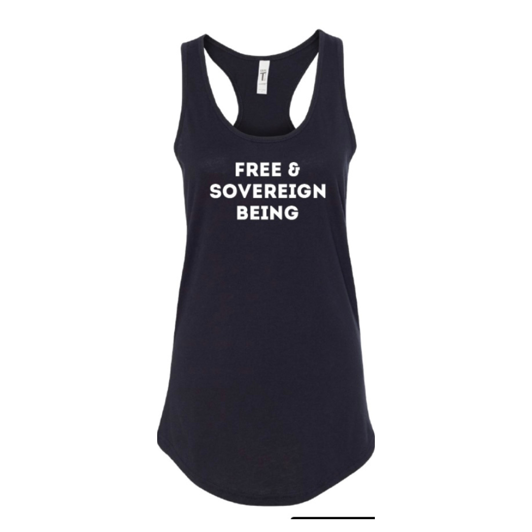 FREE & SOVEREIGN BEING women's tank top