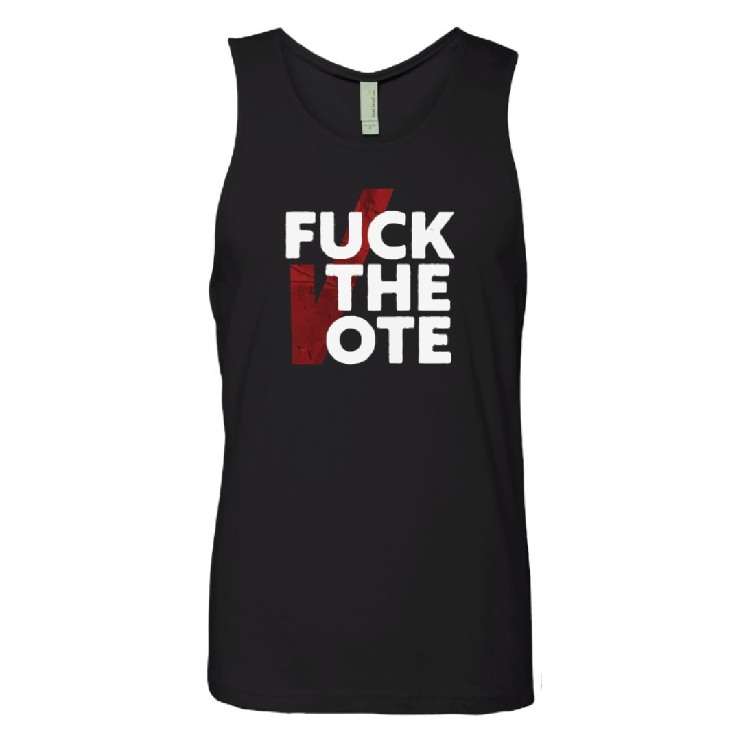 FUCK THE VOTE unisex tank top