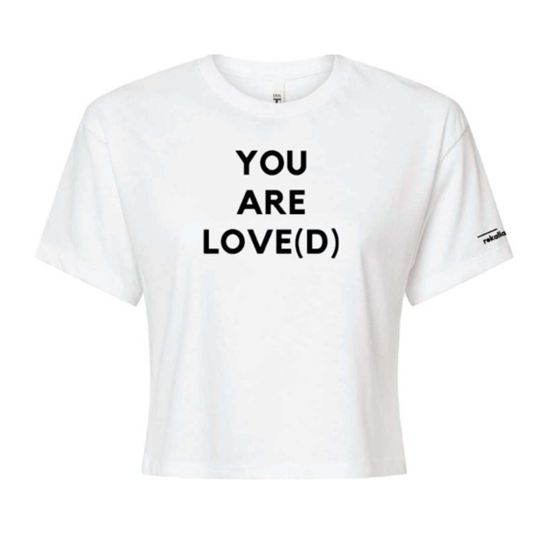 YOU ARE LOVE(D) crop tee