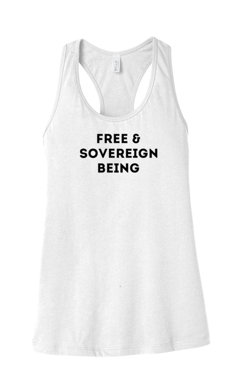 FREE & SOVEREIGN BEING women's tank top